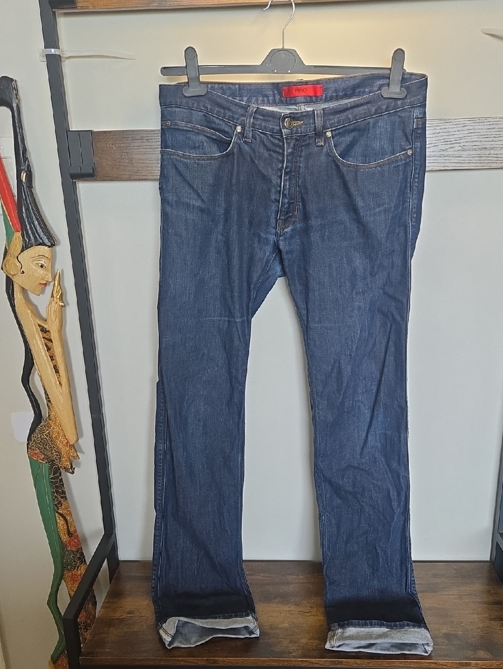 Hugo Boss Men’s Dark Blue Bootcut Jeans